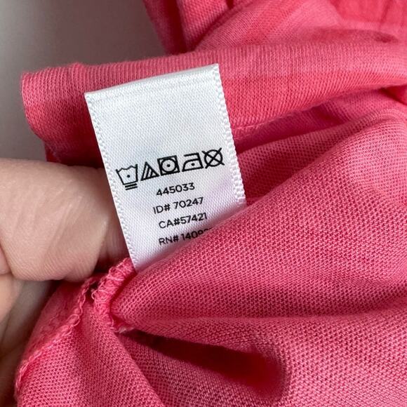 LOU & GRAY Ann Taylor Pink Stripe Tank Top Baggy oversized Long NWT cotton XS‎ - Picture 3 of 7